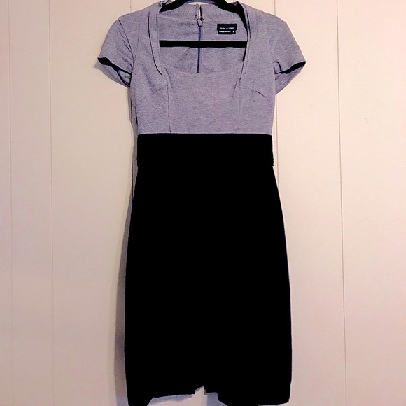 Sexy, Comfortable, Max and Cleo Sheath Black and Gray Bodycon Dress - Picture 2 of 4